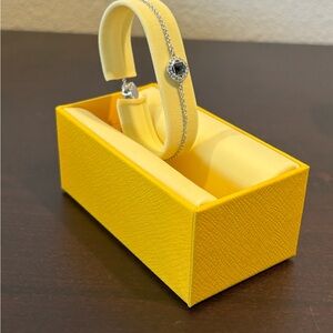 Swarovski Una Angelic Bracelet; Blue, Rhodium plated